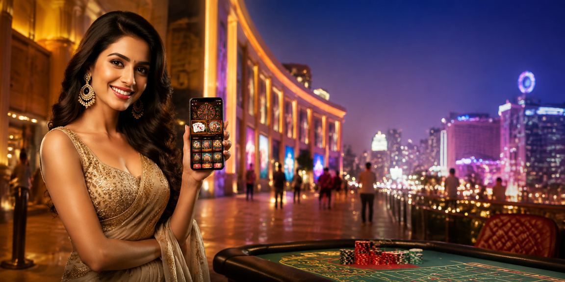 Delhi Connaught Place casino app neon lights